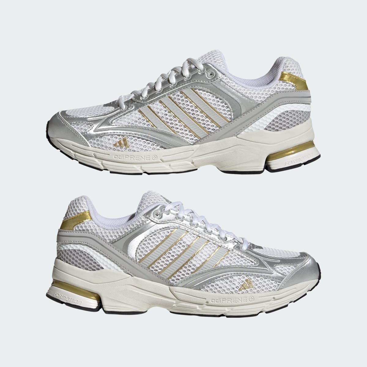 Adidas Men's SPIRITAIN 2000 Shoes - Cloud White / Light Solid Grey / Gold Metallic - Image 7