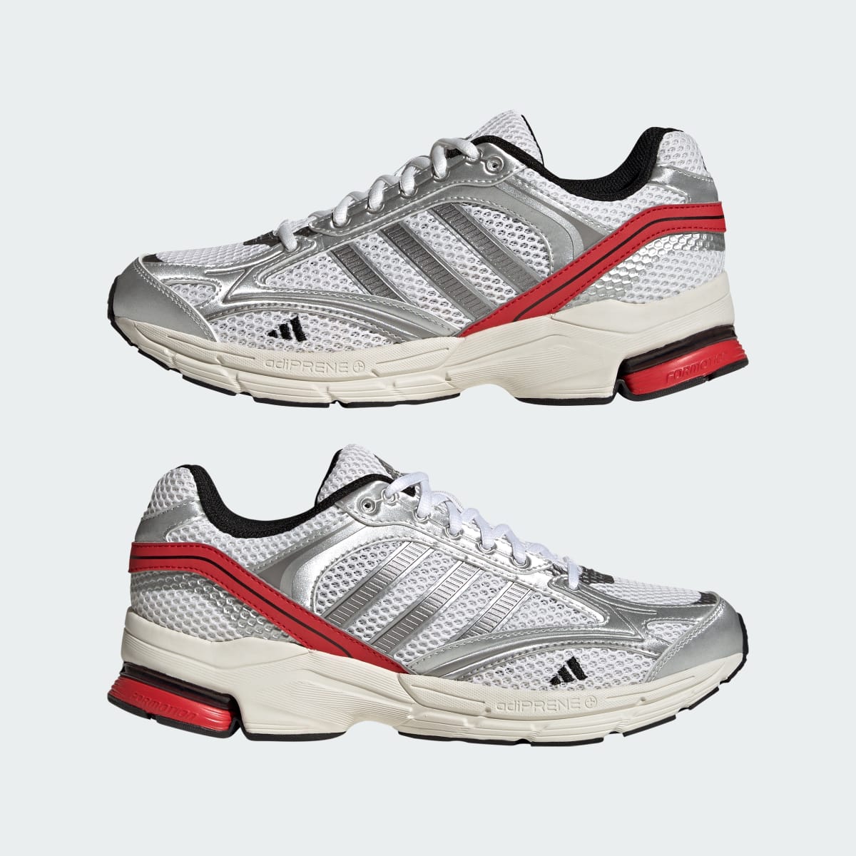 Adidas Women's SPIRITAIN 2000 Shoes - Cloud White / Iron Metallic / Better Scarlet - Image 7