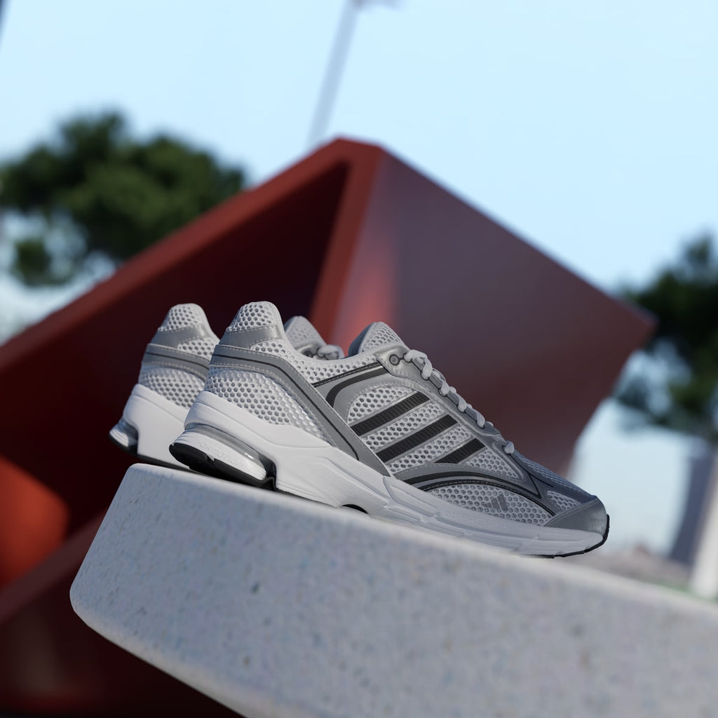 Adidas Women's SPIRITAIN 2000 Shoes - Cloud White / Silver Metallic / Core Black - Image 6