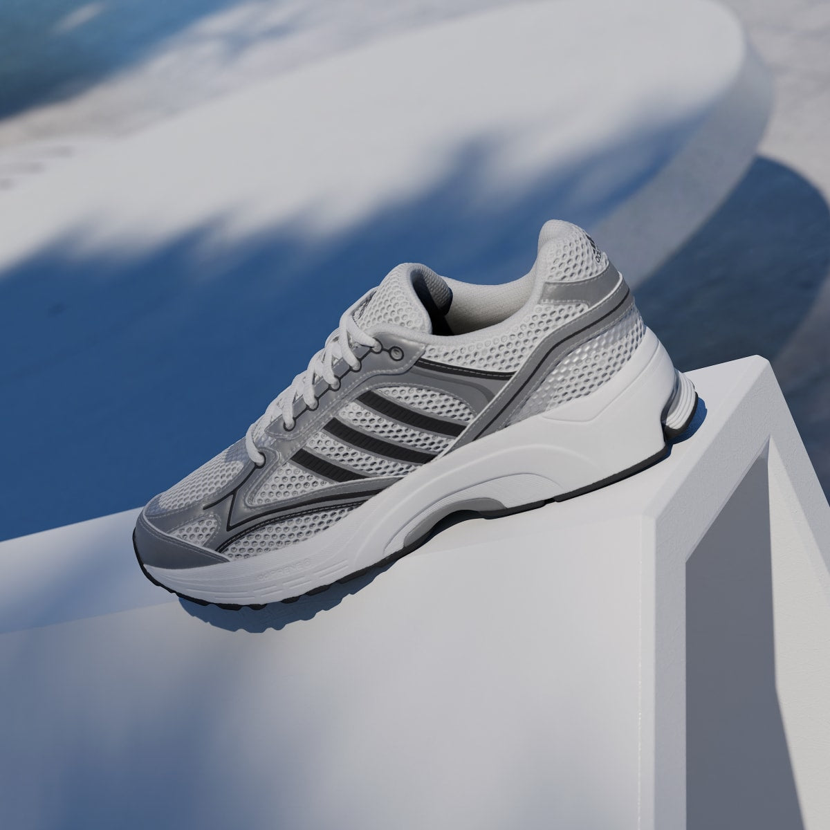 Adidas Women's SPIRITAIN 2000 Shoes - Cloud White / Silver Metallic / Core Black - Image 7