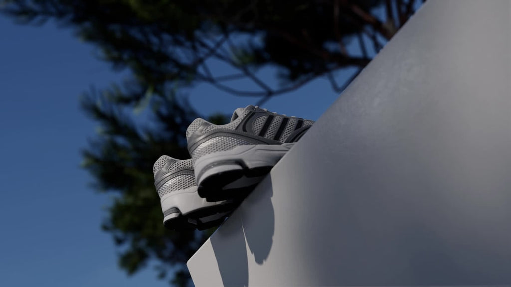 Adidas Women's SPIRITAIN 2000 Shoes - Cloud White / Silver Metallic / Core Black - Image 2