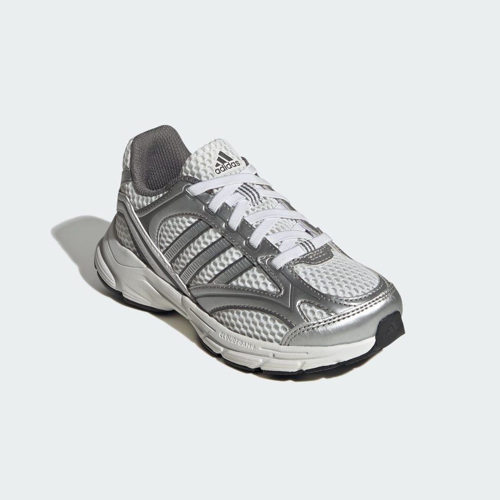 Adidas Kids' SPIRITAIN SHOES CHILDREN - Crystal White / Silver Metallic / Grey Four - Image 4