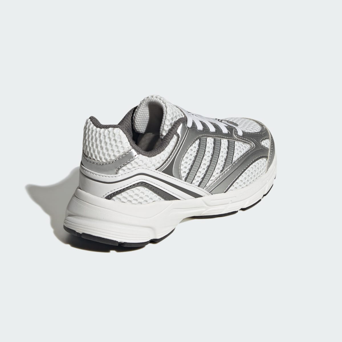 Adidas Kids' SPIRITAIN SHOES CHILDREN - Crystal White / Silver Metallic / Grey Four - Image 5