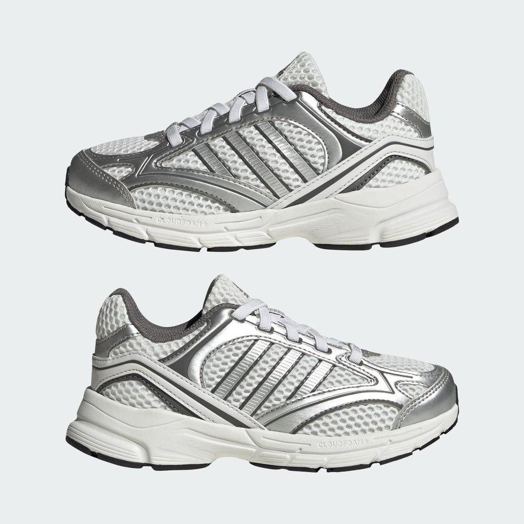 Adidas Kids' SPIRITAIN SHOES CHILDREN - Crystal White / Silver Metallic / Grey Four - Image 7