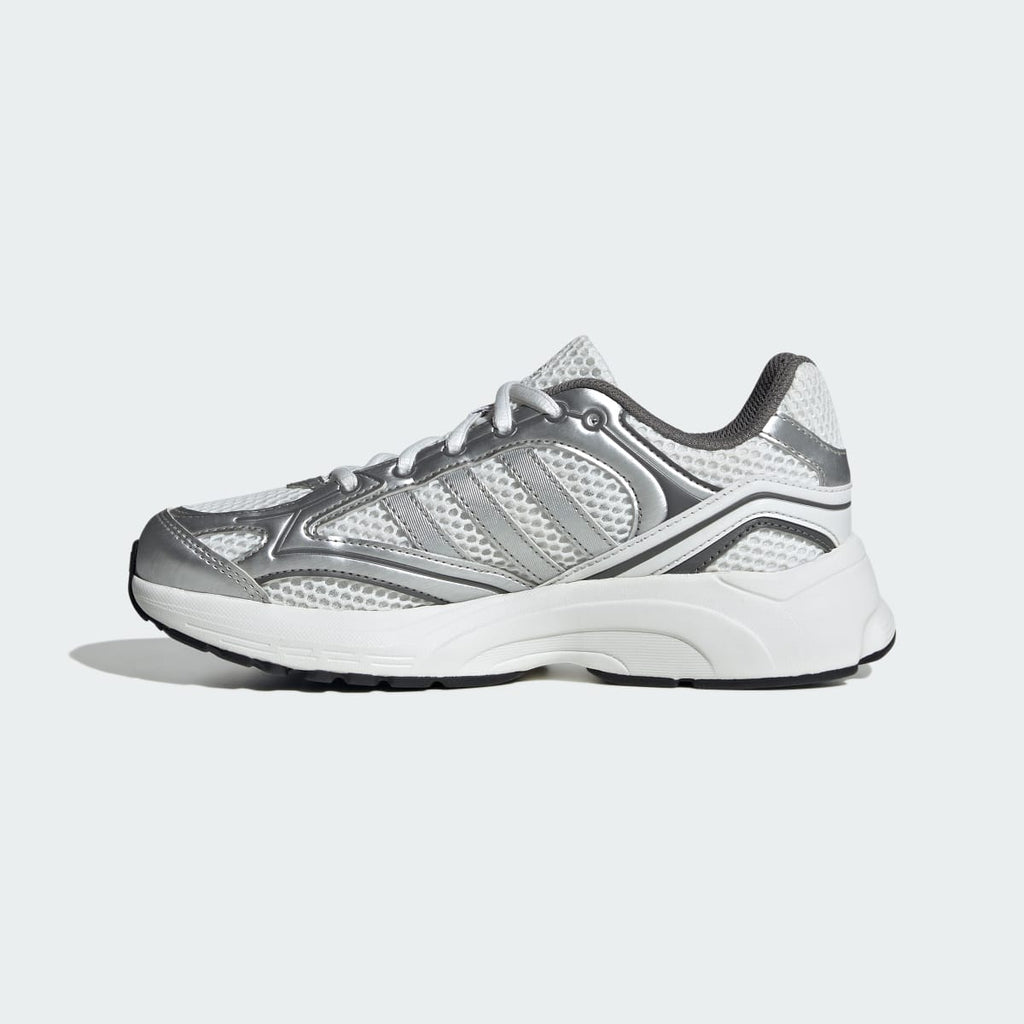 Adidas Kids' SPIRITAIN SHOES JUNIOR - Crystal White / Silver Metallic / Grey Four - Image 6