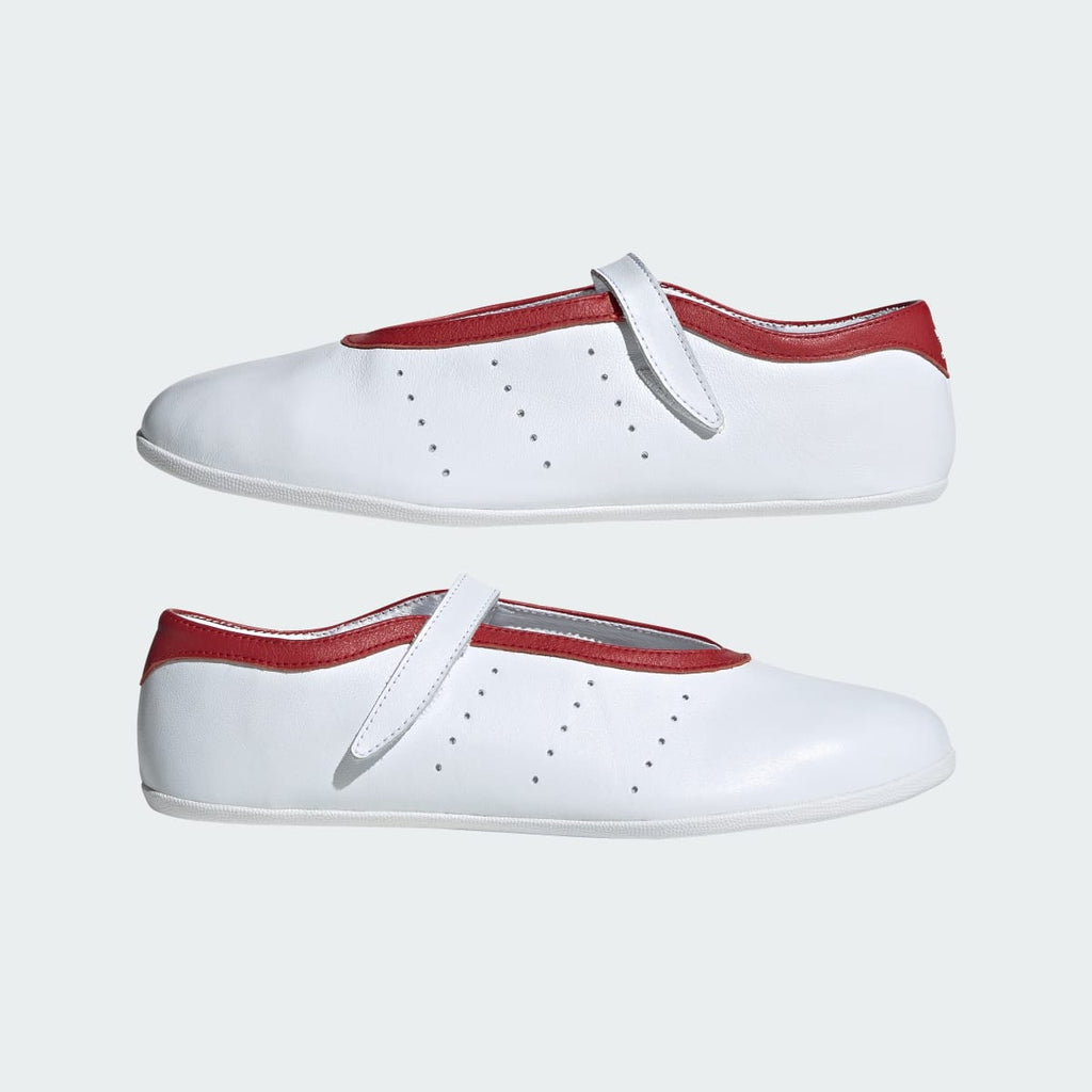Adidas Women's STAN SMITH LO BALLET SHOES - Cloud White / Cloud White / Cloud White - Image 8