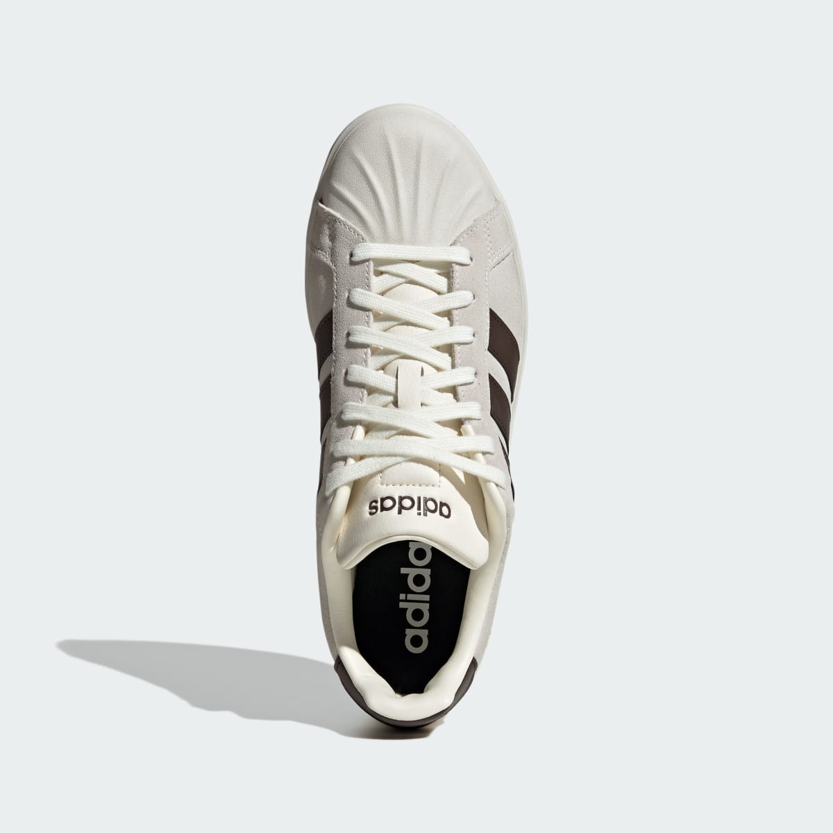 Adidas Men's STREETTALK SHOES - Off White / Dark Brown / Off White - Image 2