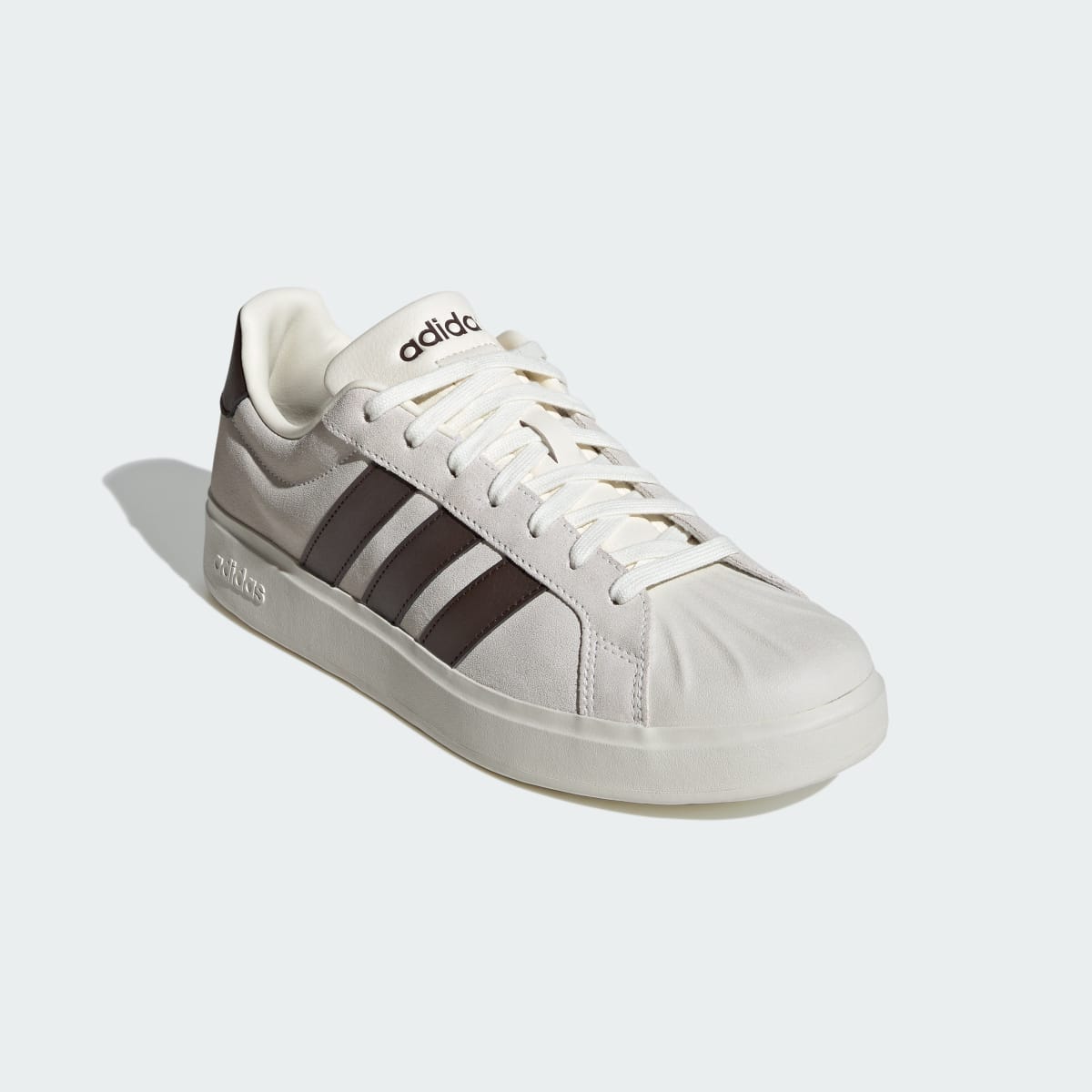 Adidas Men's STREETTALK SHOES - Off White / Dark Brown / Off White - Image 4