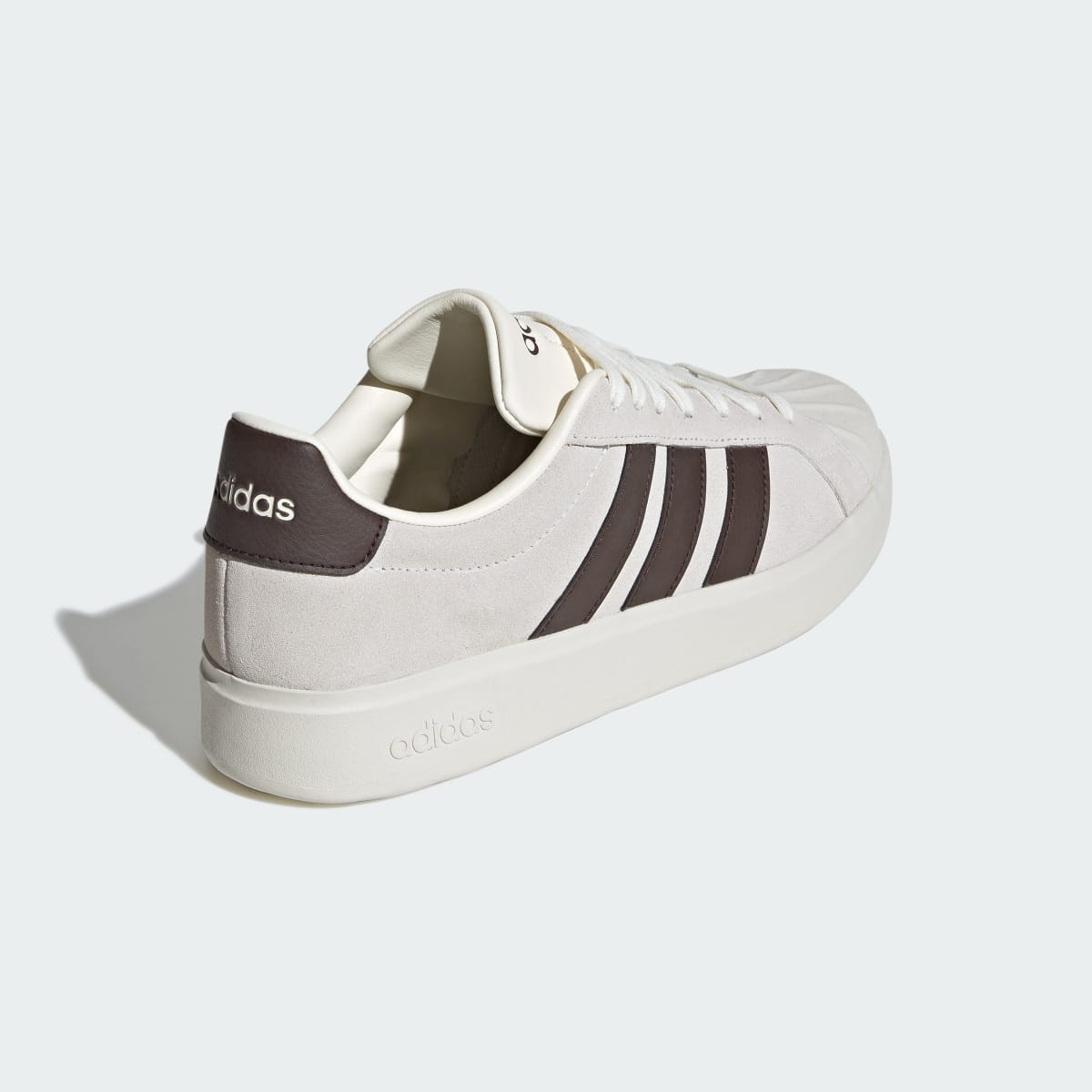 Adidas Men's STREETTALK SHOES - Off White / Dark Brown / Off White - Image 5