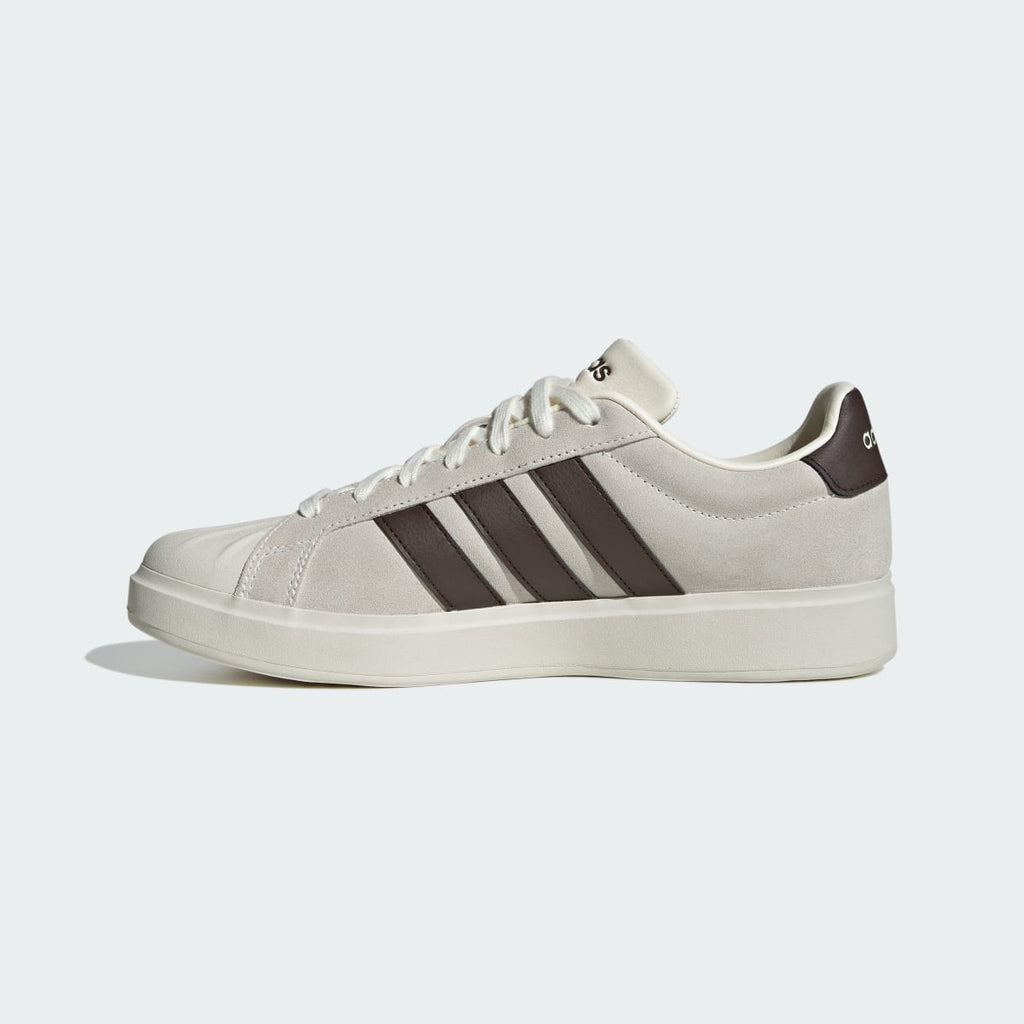 Adidas Men's STREETTALK SHOES - Off White / Dark Brown / Off White - Image 6