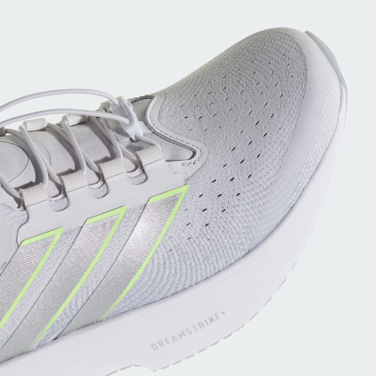 Adidas Men's SUPERNOVA RISE 3 ADAPTIVE RUNNING SHOES - Dash Grey / Silver Metallic / Signal Green - Image 8
