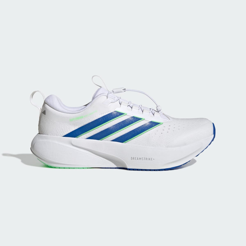 Adidas Men's SUPERNOVA RISE 3 ADAPTIVE RUNNING SHOES - Cloud White / Blue / Lime Burst - Image 1