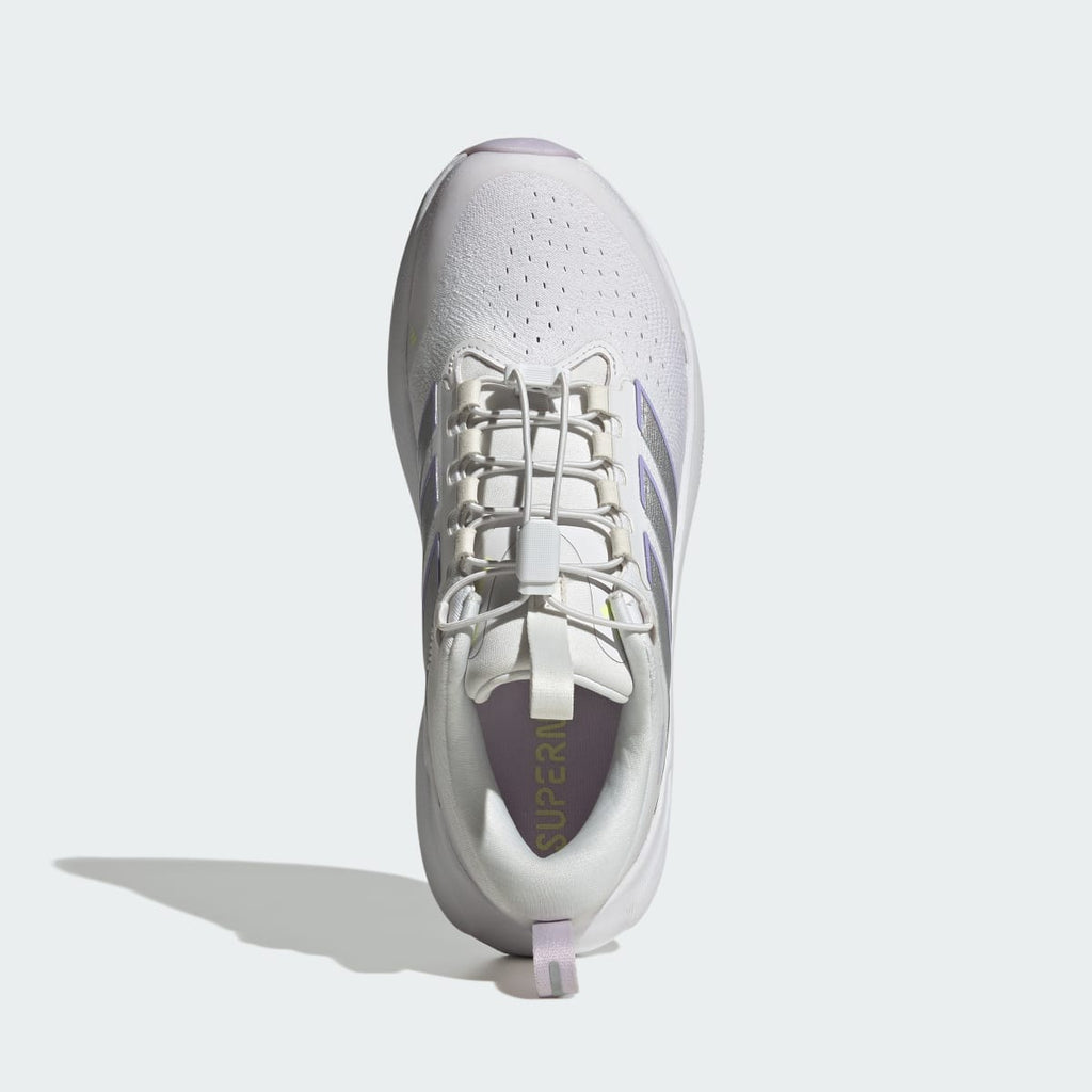 Adidas Women's SUPERNOVA RISE 3 ADAPTIVE RUNNING SHOES - Crystal White / Silver Metallic / Glow Purple - Image 2