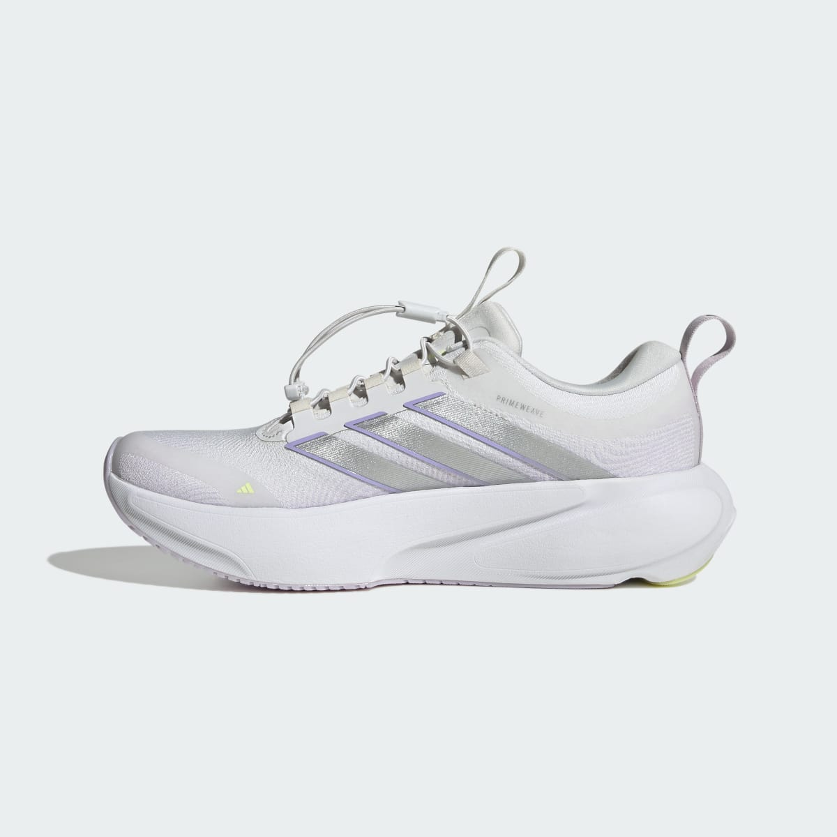 Adidas Women's SUPERNOVA RISE 3 ADAPTIVE RUNNING SHOES - Crystal White / Silver Metallic / Glow Purple - Image 6