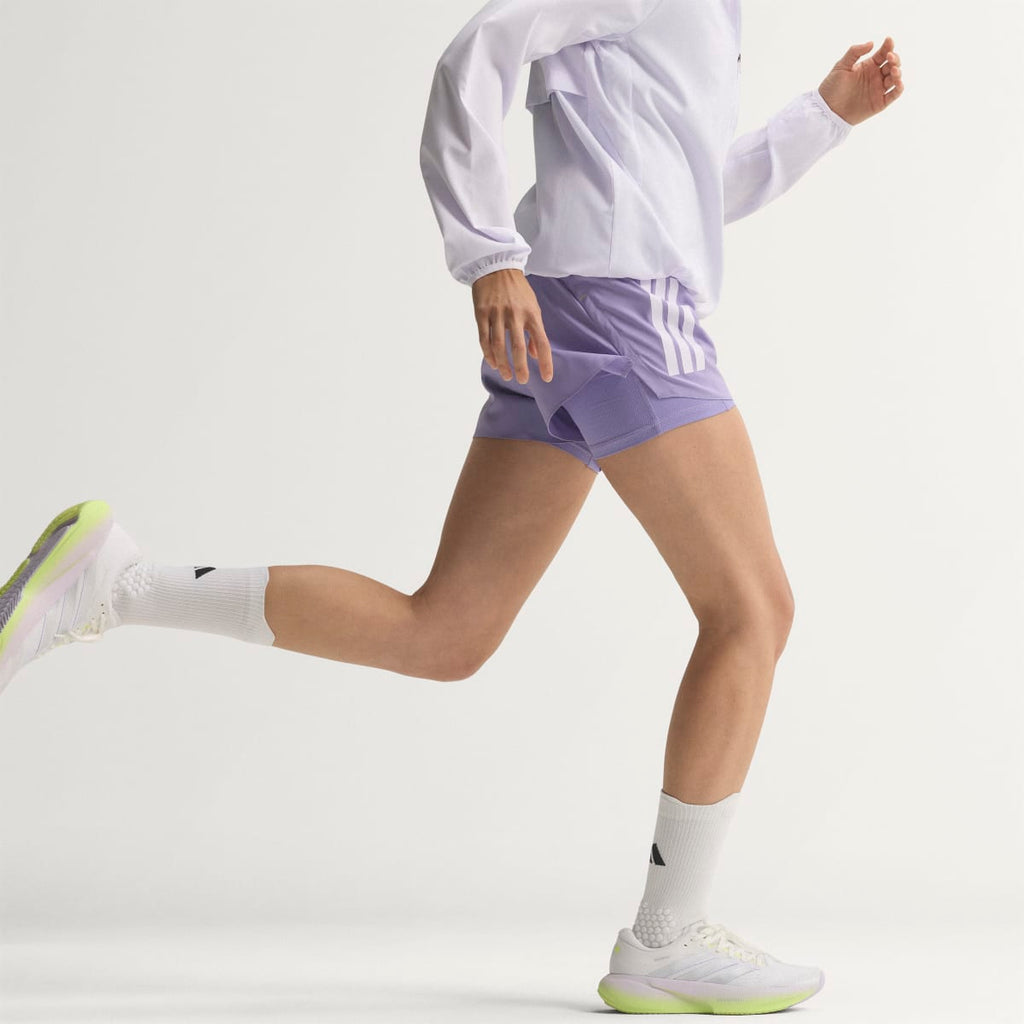 Adidas Women's SUPERNOVA RISE 3 RUNNING SHOES - Crystal White / Silver Metallic / Purple Tint - Image 2