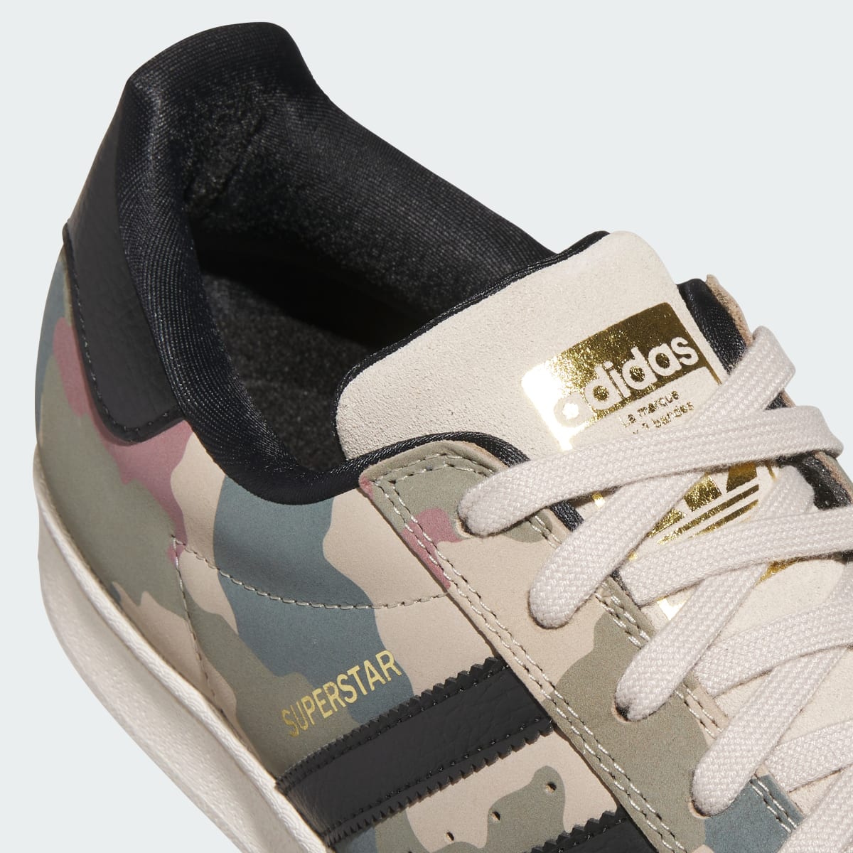 Adidas Men's SUPERSTAR ADV Shoes - Khaki Three / Core Black / Chalk White - Image 9
