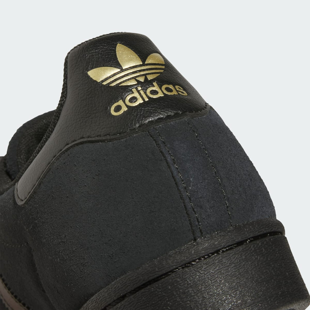 Adidas Men's SUPERSTAR ADV Shoes - Core Black / Core Black / Gold Metallic - Image 7