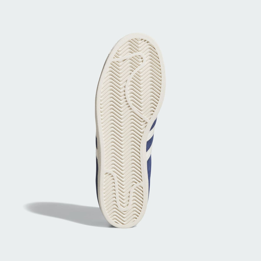 Adidas Men's SUPERSTAR ADV Shoes - Dark Blue / Chalk White / Gold Metallic - Image 3