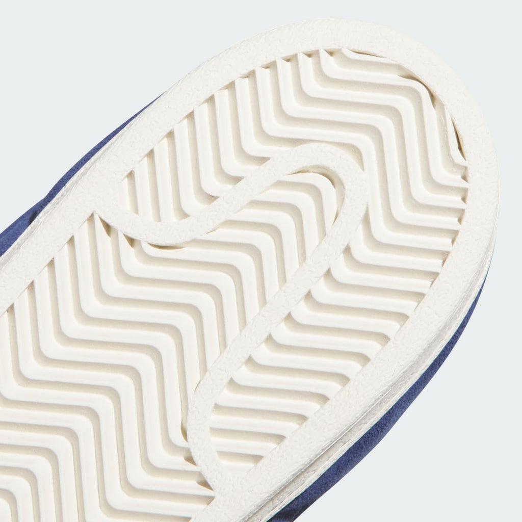 Adidas Men's SUPERSTAR ADV Shoes - Dark Blue / Chalk White / Gold Metallic - Image 9