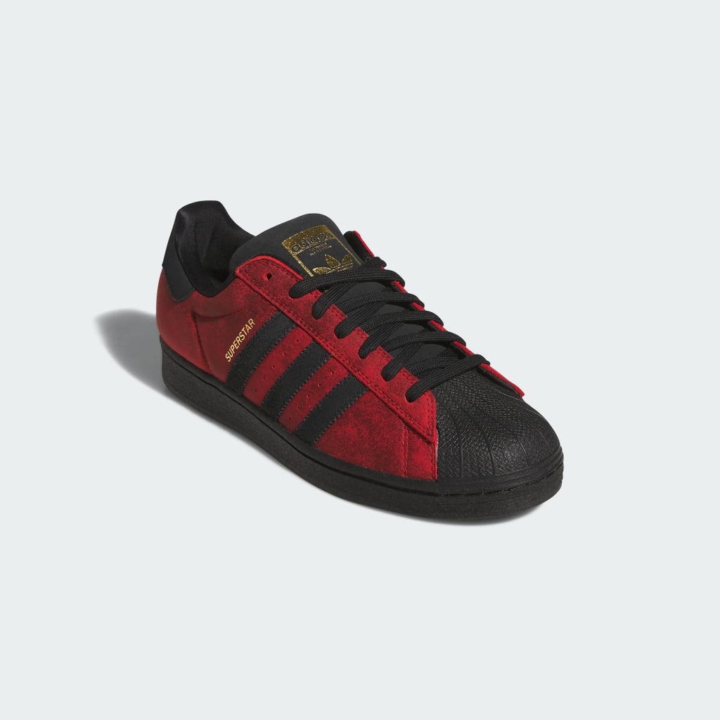 Adidas Men's SUPERSTAR ADV Shoes - Better Scarlet / Core Black / Gold Metallic - Image 4