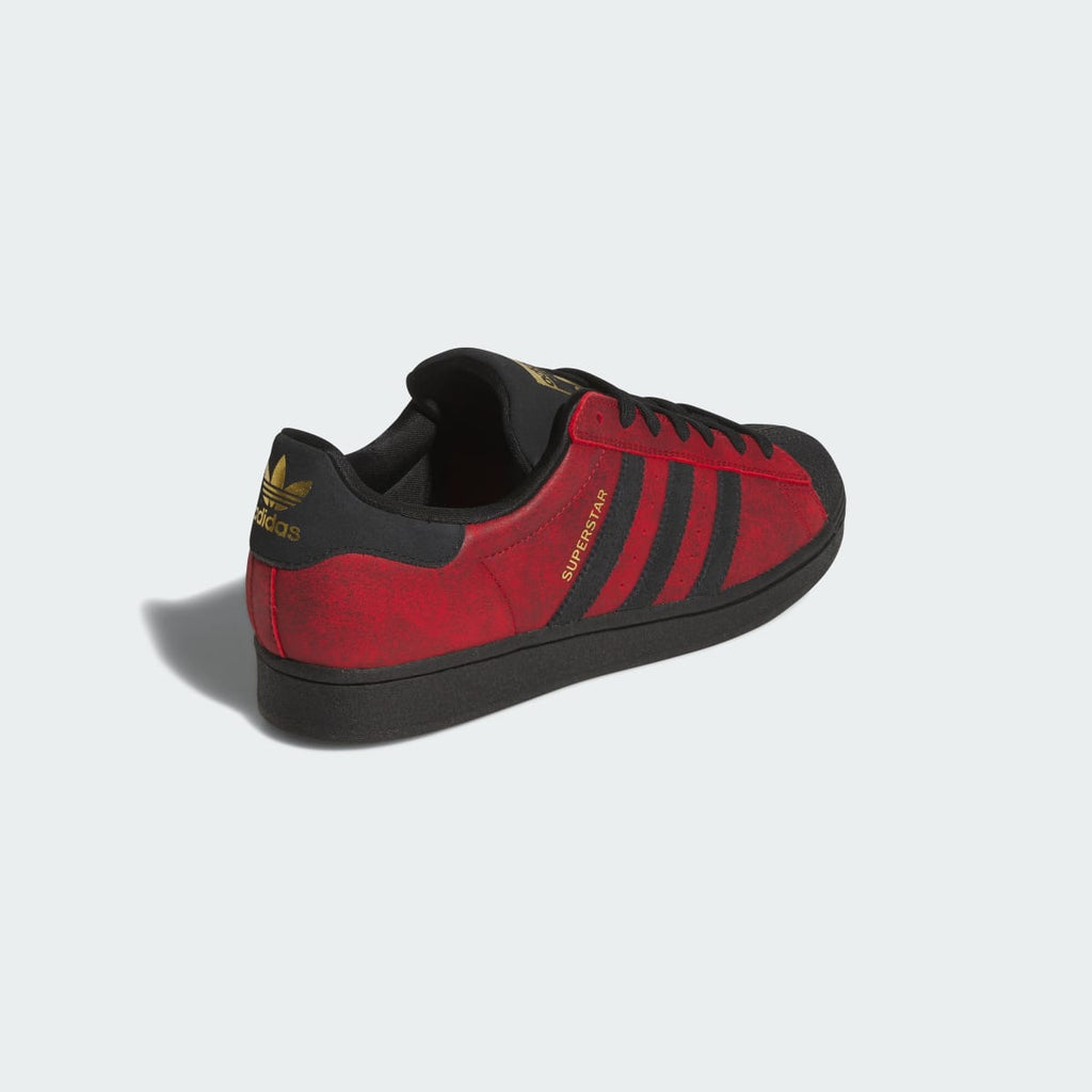 Adidas Men's SUPERSTAR ADV Shoes - Better Scarlet / Core Black / Gold Metallic - Image 5