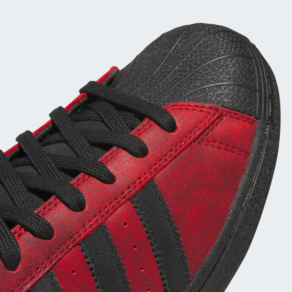 Adidas Men's SUPERSTAR ADV Shoes - Better Scarlet / Core Black / Gold Metallic - Image 9