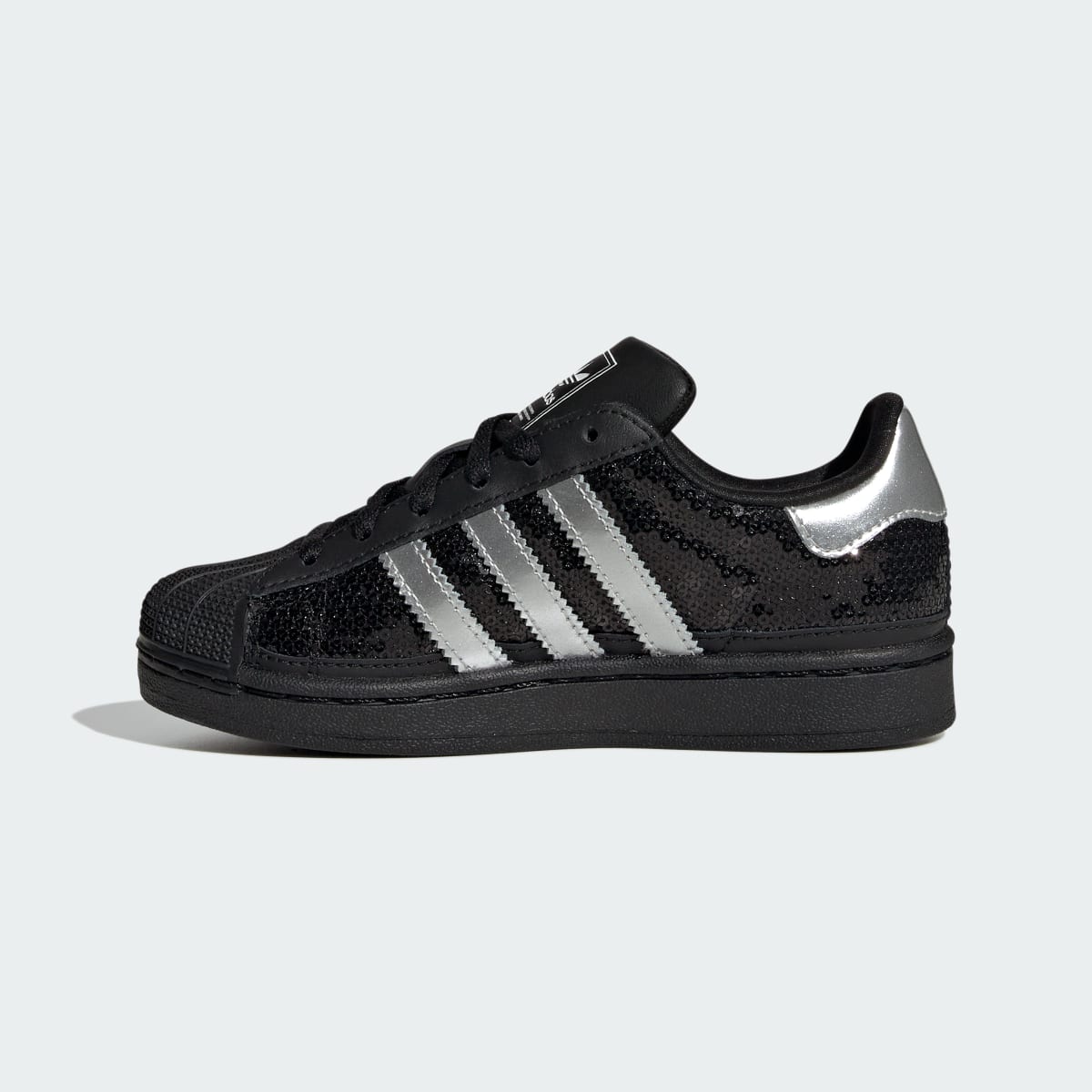 Adidas Kids' SUPERSTAR II C - Core Black / Silver Metallic / Cloud White - Image 6