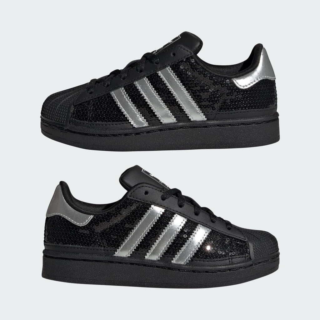 Adidas Kids' SUPERSTAR II C - Core Black / Silver Metallic / Cloud White - Image 7