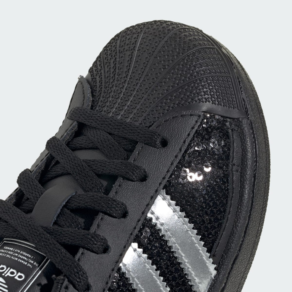Adidas Kids' SUPERSTAR II C - Core Black / Silver Metallic / Cloud White - Image 8