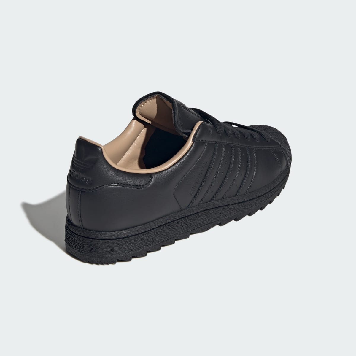 Adidas Men's SUPERSTAR II Ripple shoes - Core Black / Core Black / Warm Sandstone - Image 5