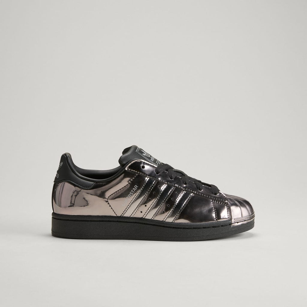 Adidas Women's SUPERSTAR II SHOES - Core Black / Core Black / Silver Metallic - Image 3
