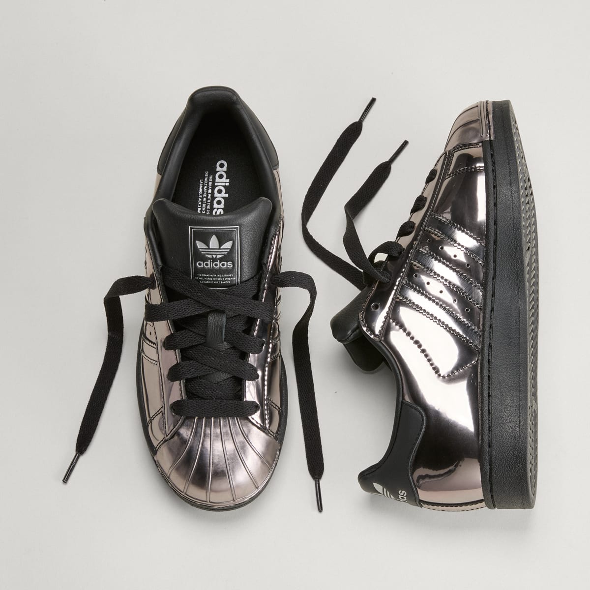 Adidas Women's SUPERSTAR II SHOES - Core Black / Core Black / Silver Metallic - Image 4
