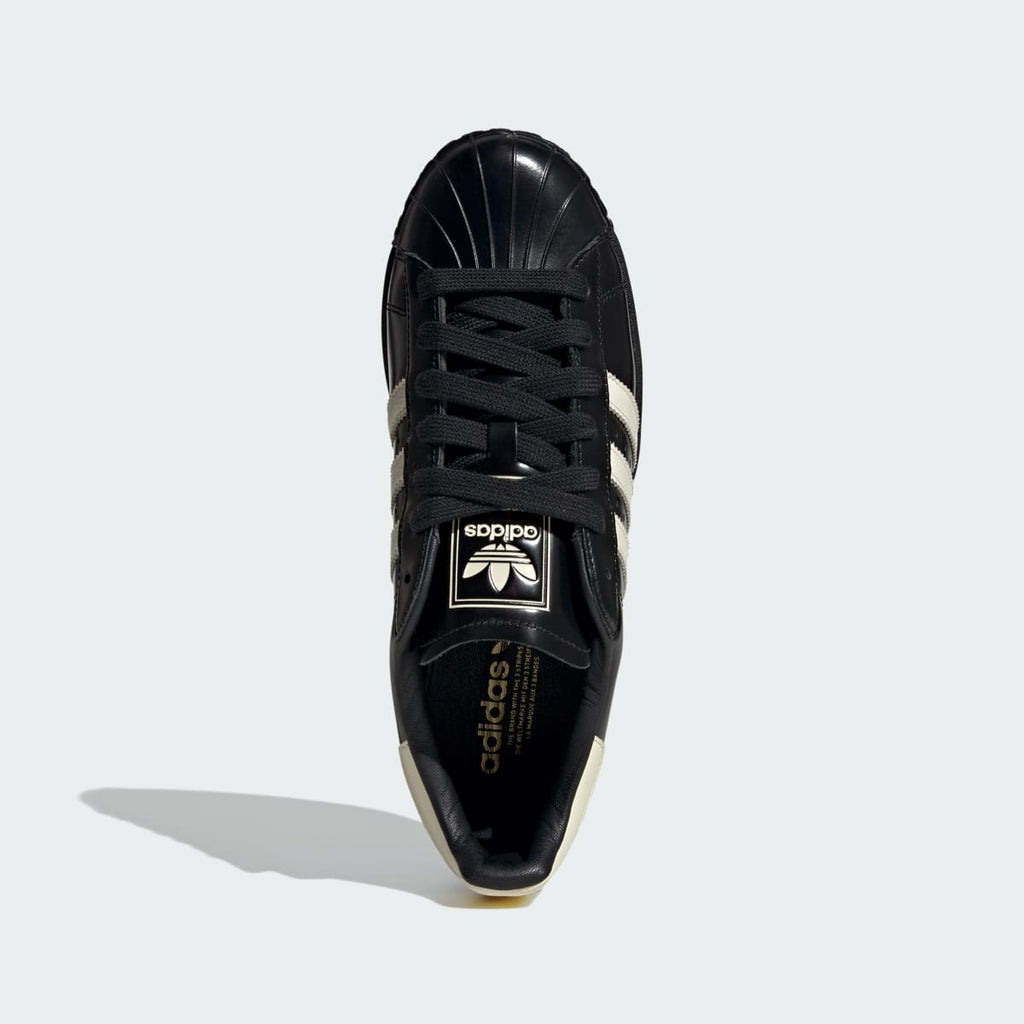 Adidas Men's SUPERSTAR II SHOES - Core Black / Cream White / Gold Metallic - Image 2