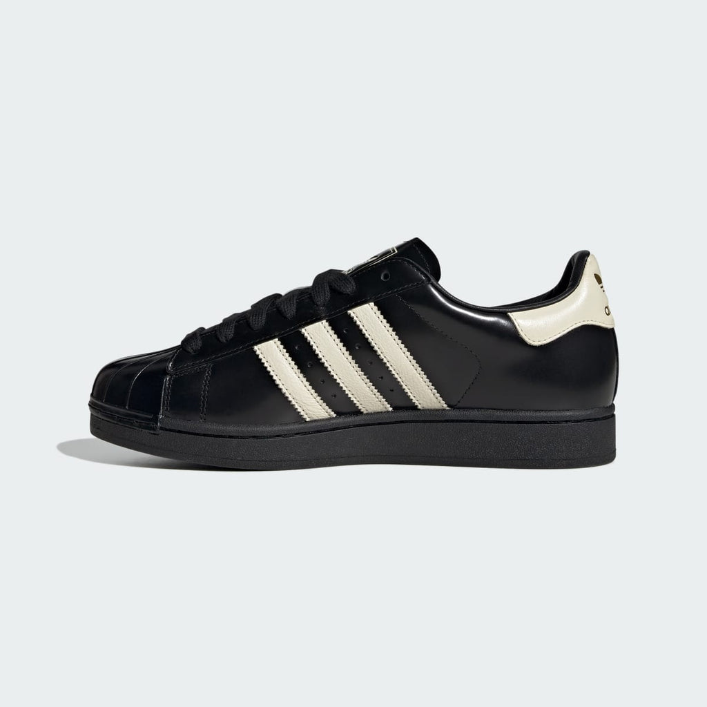 Adidas Men's SUPERSTAR II SHOES - Core Black / Cream White / Gold Metallic - Image 6