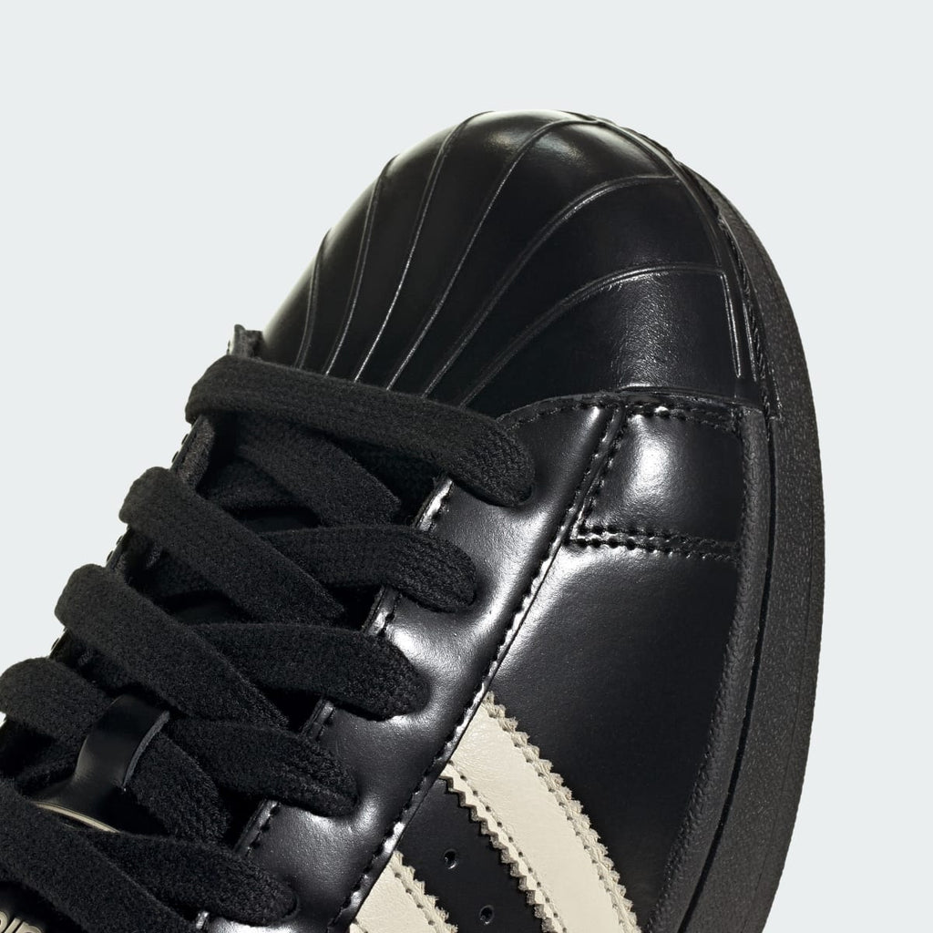 Adidas Men's SUPERSTAR II SHOES - Core Black / Cream White / Gold Metallic - Image 9