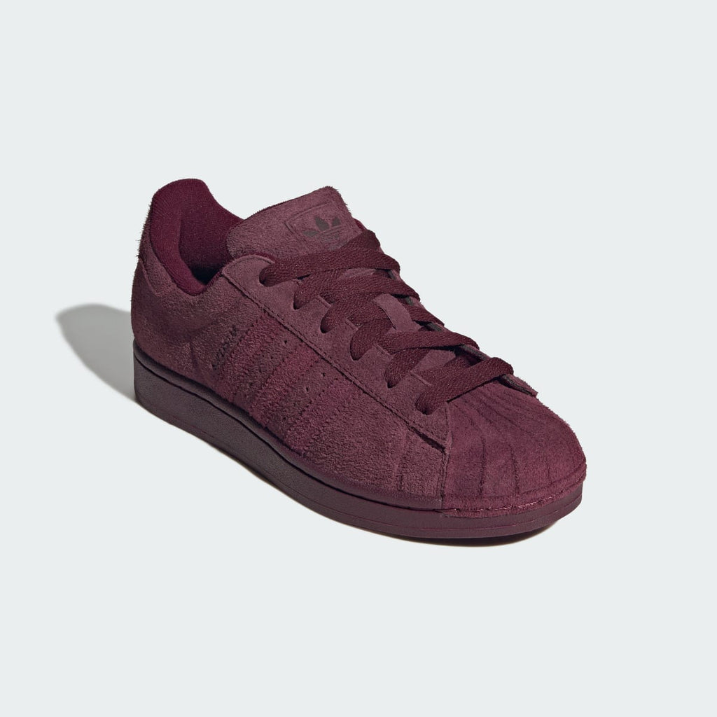 Adidas Women's SUPERSTAR II SHOES - Maroon / Maroon / Off White - Image 4
