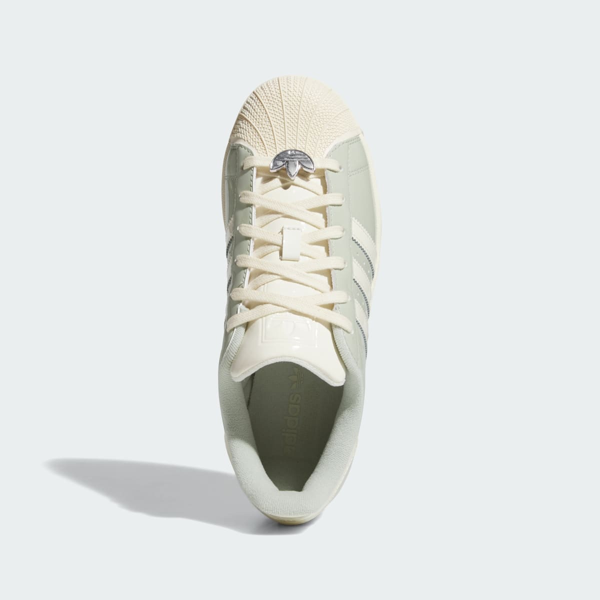 Adidas Women's SUPERSTAR II SHOES - Halo Green / Cream White / Supplier Colour - Image 2