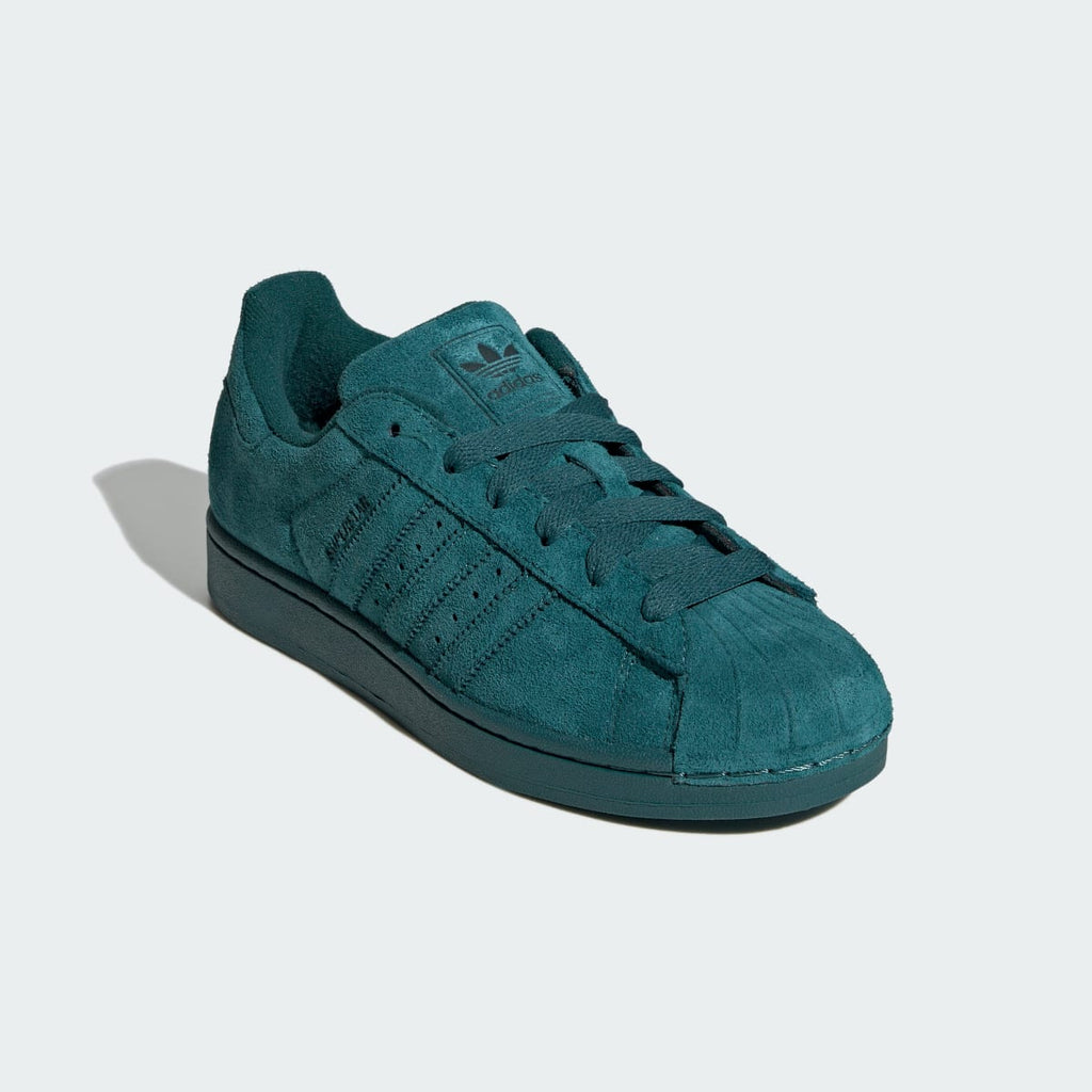 Adidas Women's SUPERSTAR II SHOES - Rich Green / Rich Green / Core Black - Image 4