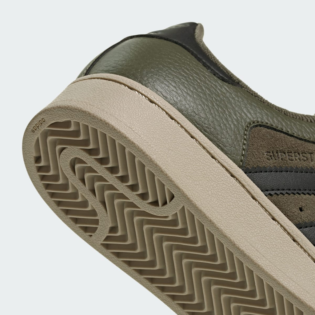 Adidas Kids' SUPERSTAR II SHOES - Olive Strata / Core Black / Khaki Three - Image 7