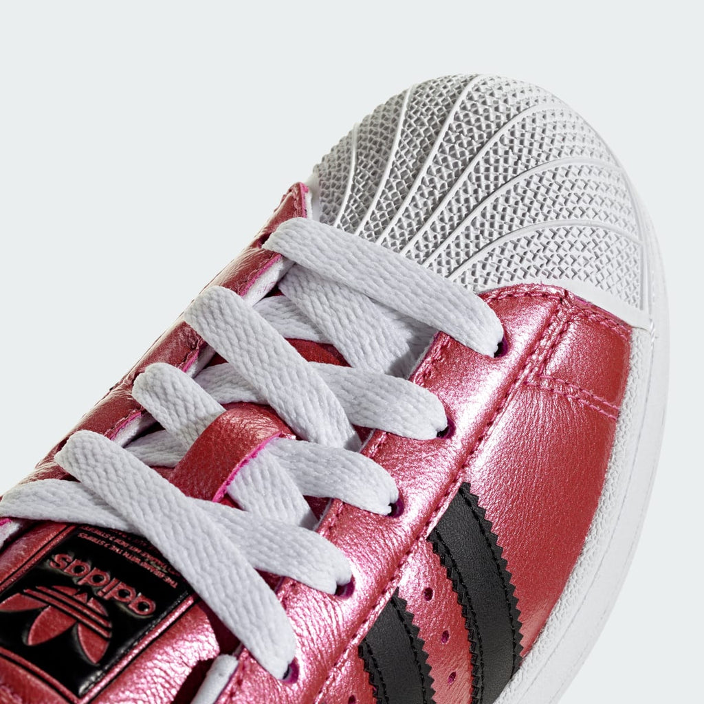 Adidas Kids' SUPERSTAR II SHOES - Pink Fusion / Core Black / Cloud White - Image 8