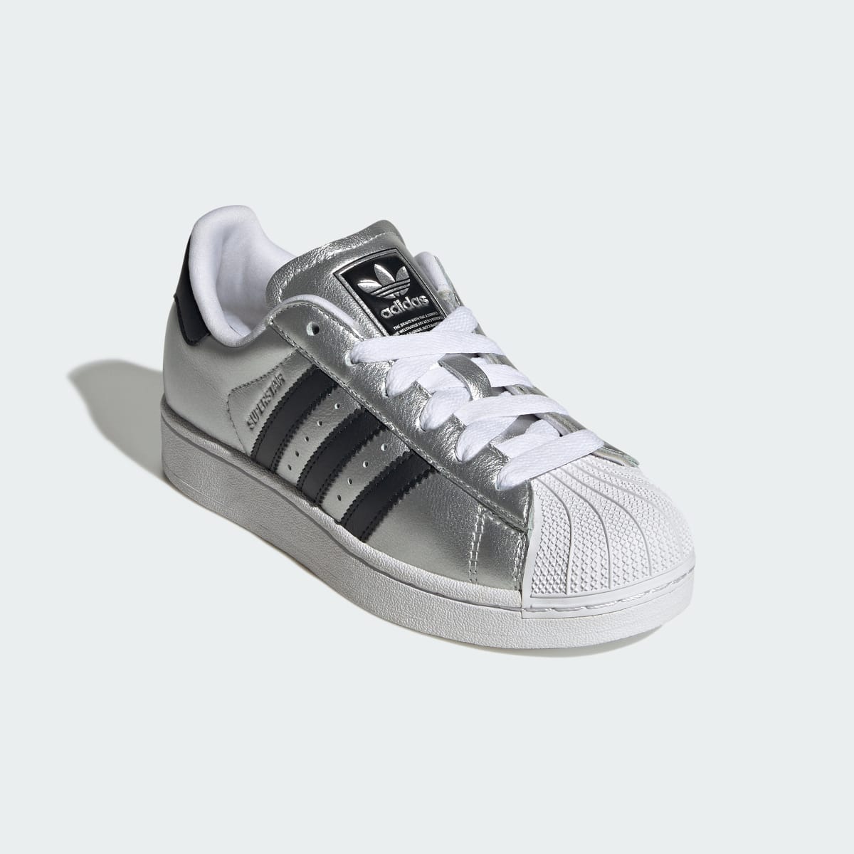 Adidas Kids' SUPERSTAR II SHOES - Silver Metallic / Core Black / Silver Metallic - Image 4