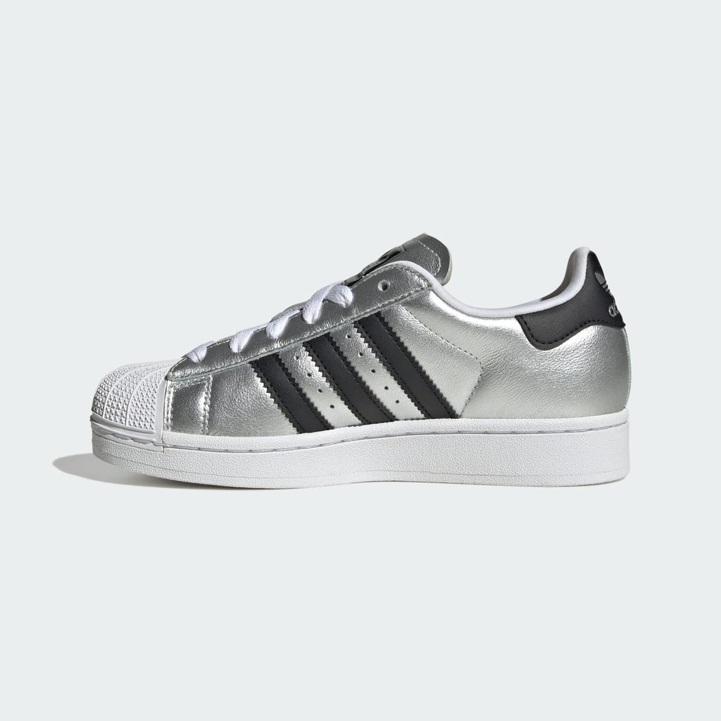 Adidas Kids' SUPERSTAR II SHOES - Silver Metallic / Core Black / Silver Metallic - Image 6