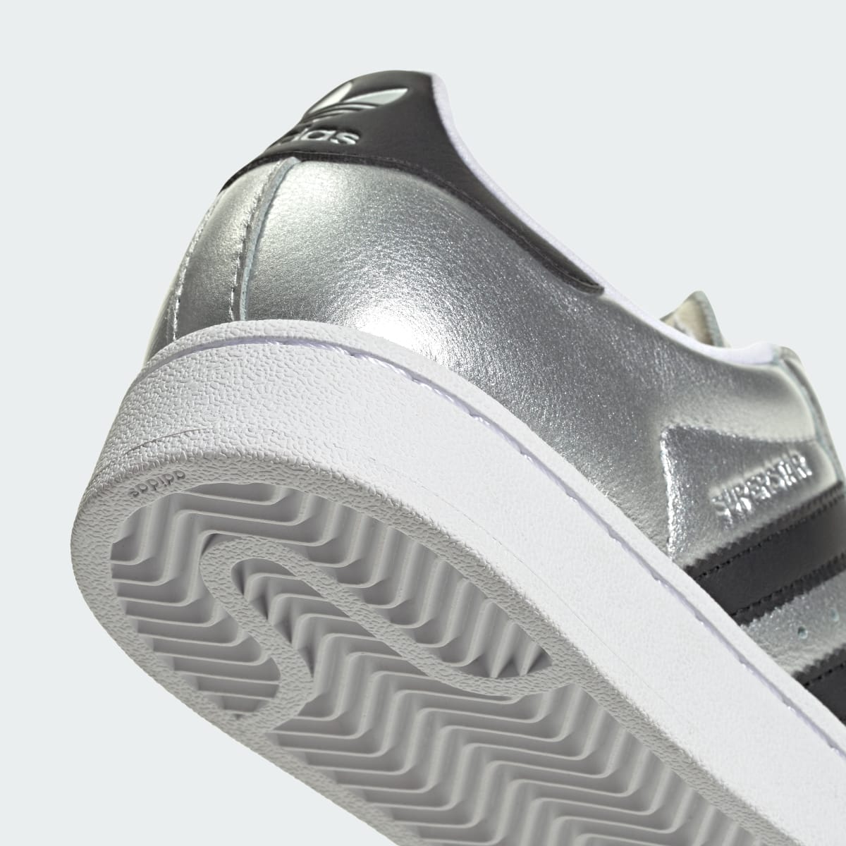 Adidas Kids' SUPERSTAR II SHOES - Silver Metallic / Core Black / Silver Metallic - Image 7