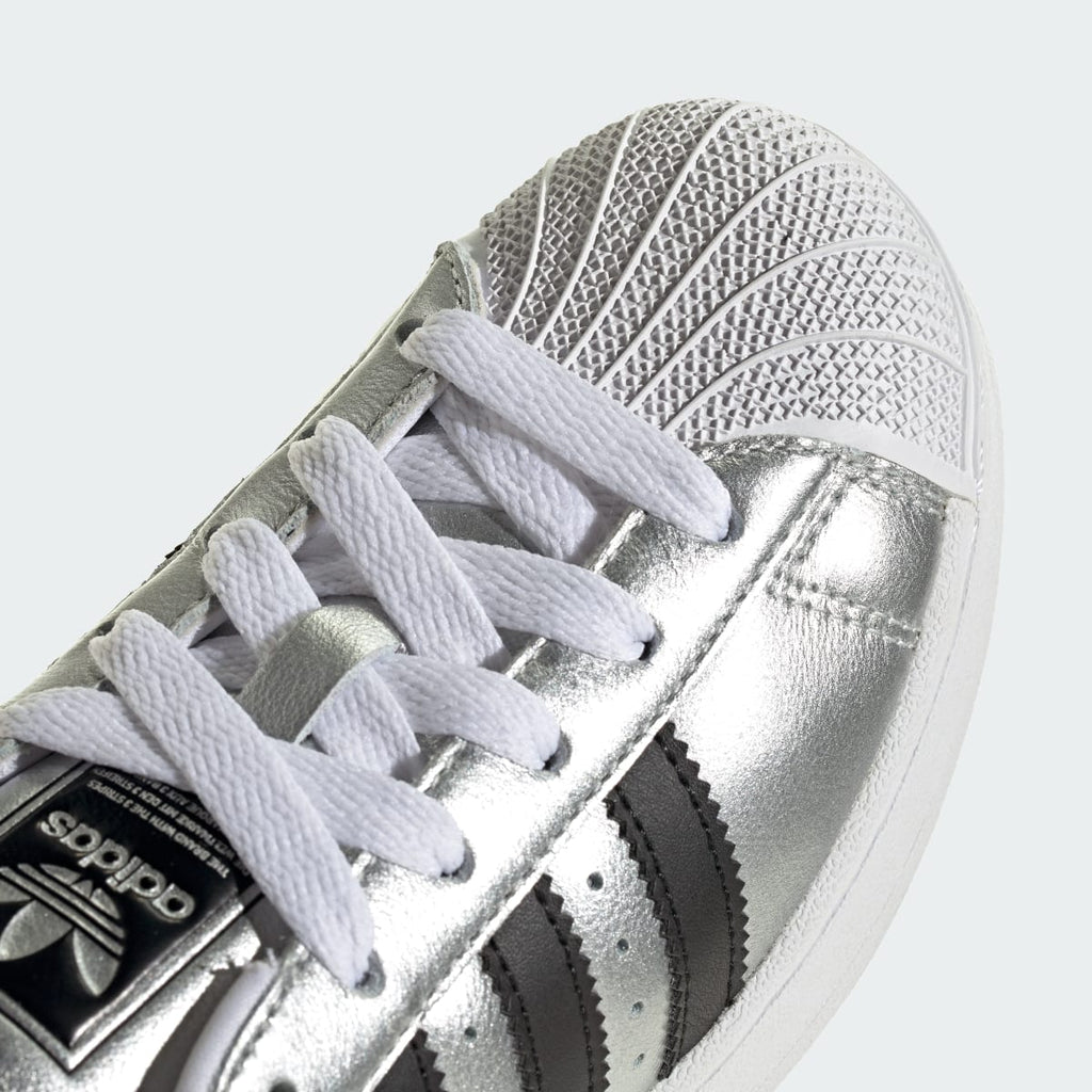 Adidas Kids' SUPERSTAR II SHOES - Silver Metallic / Core Black / Silver Metallic - Image 8