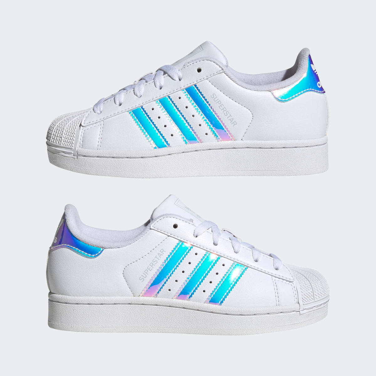 Adidas Kids' SUPERSTAR II SHOES - Cloud White / Supplier Colour / Halo Blue - Image 7