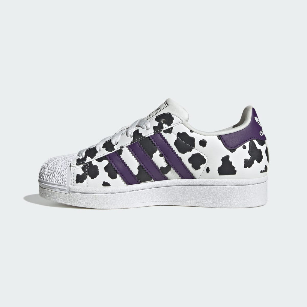 Adidas Kids' SUPERSTAR II SHOES - Crystal White / Violet / Cloud White - Image 6