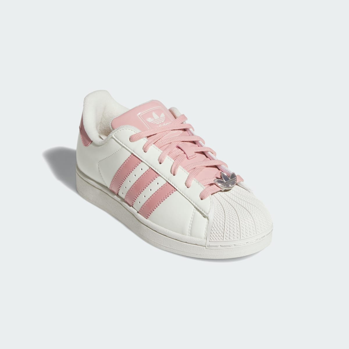 Adidas Women's SUPERSTAR II SHOES - Off White / Wonder Mauve / Supplier Colour - Image 4