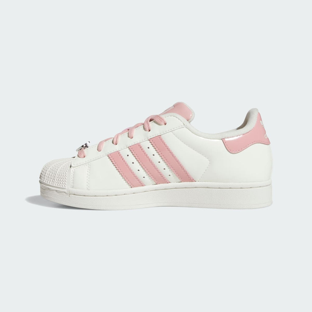 Adidas Women's SUPERSTAR II SHOES - Off White / Wonder Mauve / Supplier Colour - Image 6