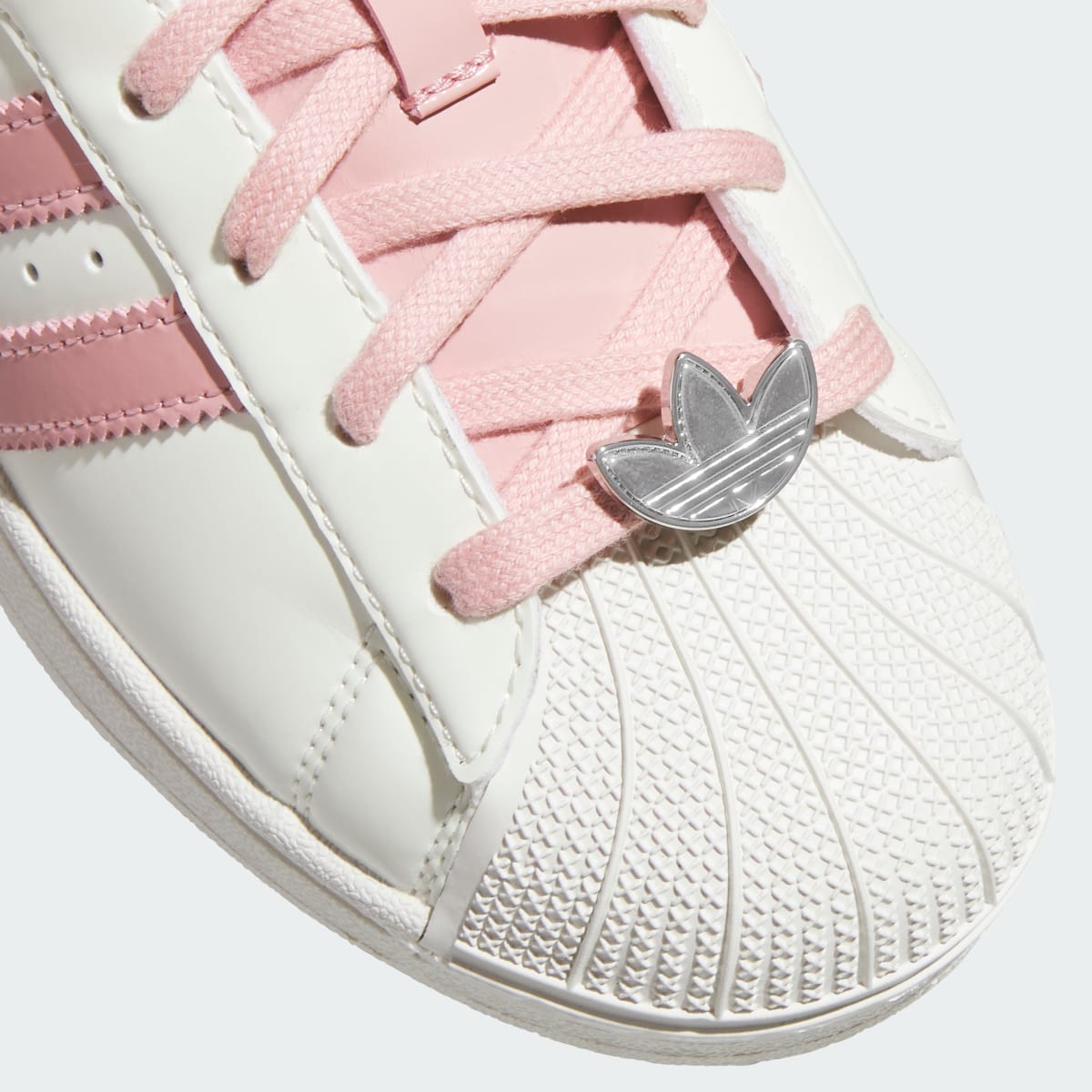 Adidas Women's SUPERSTAR II SHOES - Off White / Wonder Mauve / Supplier Colour - Image 7