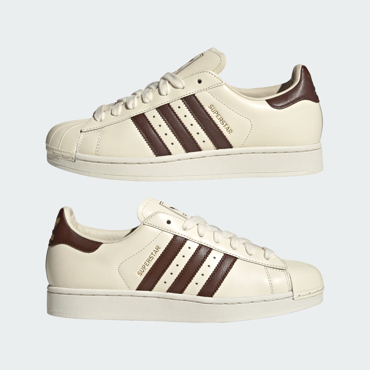 Adidas Men's SUPERSTAR II SHOES - Cream White / Auburn / Cream White - Image 7